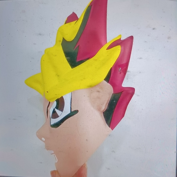 Vtg Kazuki Takahashi Yu Gi Oh mask costume mask. Display mask Copley Halloween - Picture 2 of 7